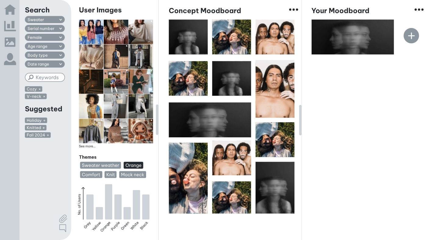 UI iteration 3: Image collage